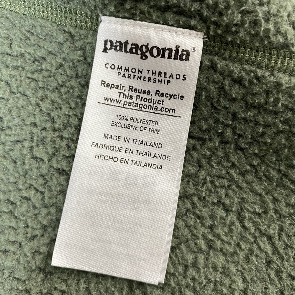 Patagonia Better Sweater Jacket Womens Small Olive Green Full Zip Fleece Pockets - Picture 14 of 16